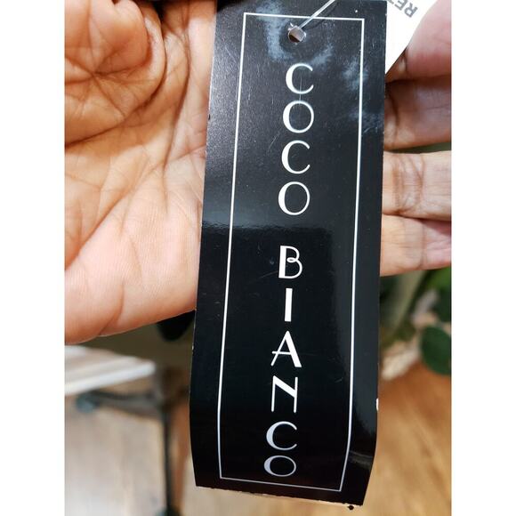 Coco Bianco Sweater Womens Large Green Long Sleeve Stretch Cowl Neck Side Zip - Picture 4 of 13